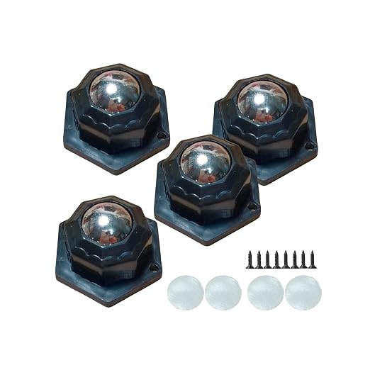 Metal Ball casters, Furniture Sliding 360 Degree Swivel Wheels, Load-Bearing by Unknown