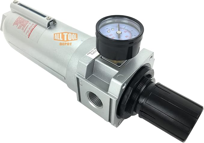 3/4" NPT SUPER DUTY Compressed Air In Line Filter Regulator Combo Piggyback - Image 4