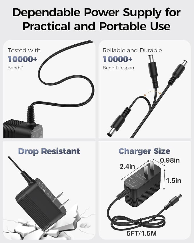 12V Power Supply AC Adapter 12 Volt Charger Universal Power Adapter - Image 4