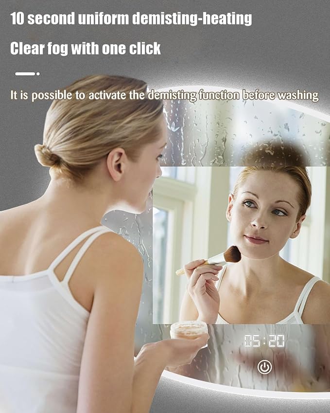 JSLJDM 500 X1000 mm Illuminated Backlit LED Bathroom Mirror, Wall Mounted - Image 4
