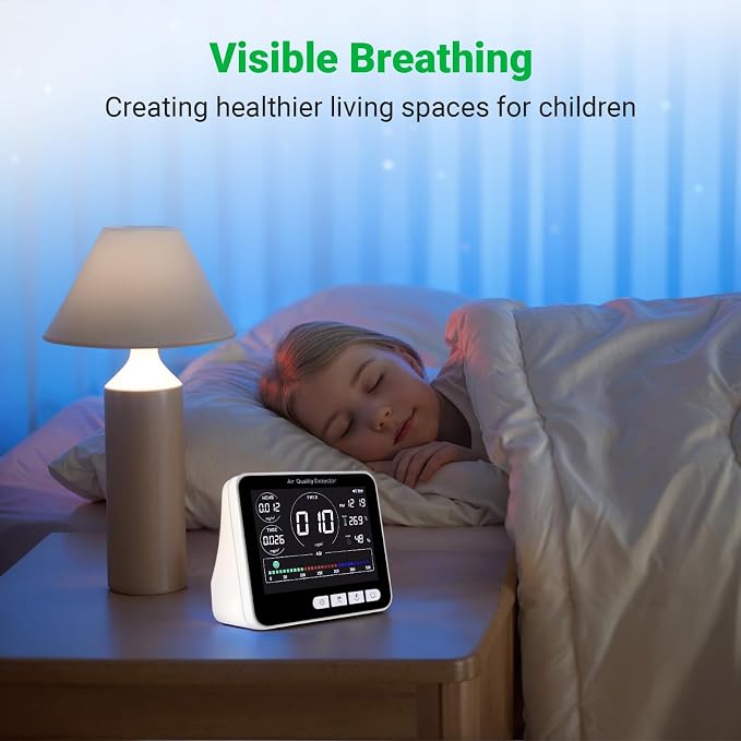 BIBIRE 14-in-1 Air Quality Monitor Indoor - Image 6
