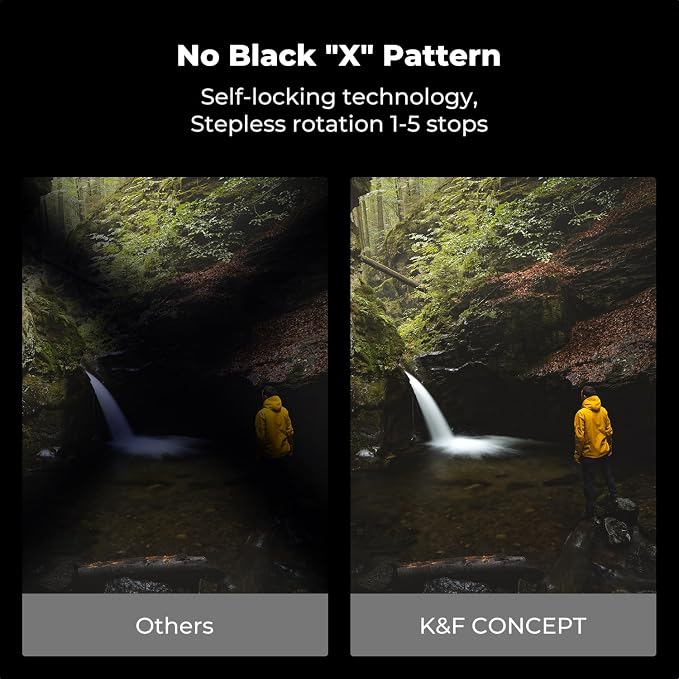 K&F CONCEPT 67mm Variable ND2-32 ND Lens Filter & Circular Polarizing Filter - Image 4