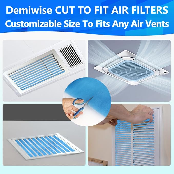 18" x 90" Air Vent Filters, Cut to Fit Air Filter, MERV 8 Triple Vent Filter - Image 6