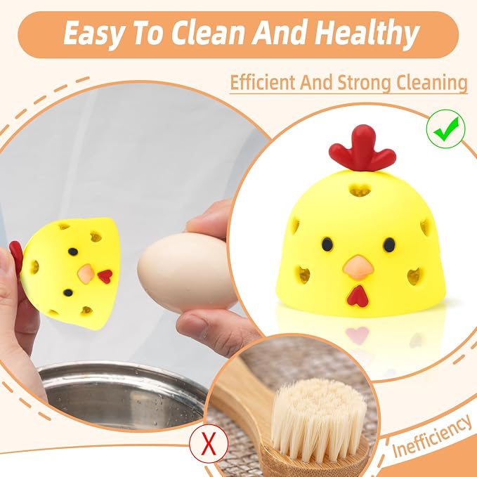Silicone Egg Brush Cleaner, Egg Washer - Image 6