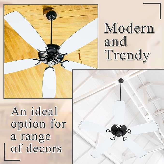 5 Pack Replacement Fan Blades for 42"/52" Ceiling Fan Waterproof Blades - Image 4