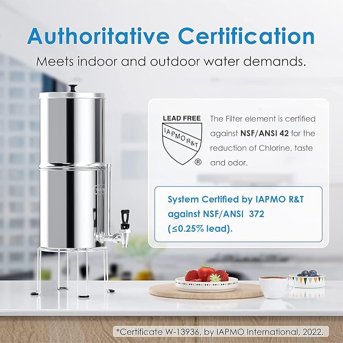 Waterdrop Water Filter System, NSF/ANSI 42&372 Standard, 2.25G Stainless-Steel - Image 2