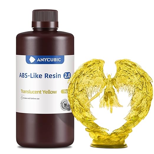 ANYCUBIC 2nd Gen Resin Technology ABS-Like Resin 2.0, 3D Printer Resin by ANYCUBIC