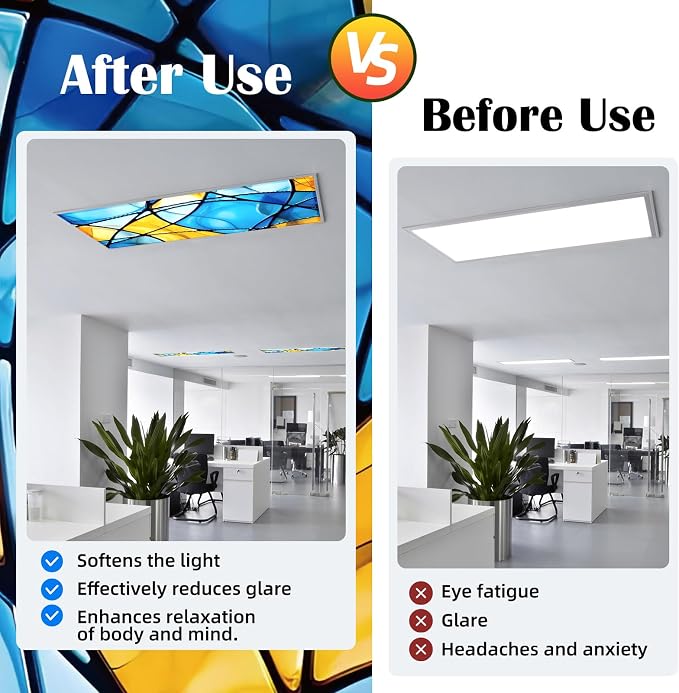 ANGSYLTH 2 Pcs Fluorescent Light Covers - Image 3