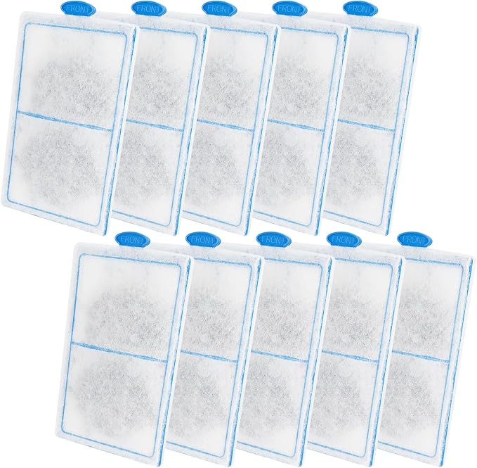 hygger 10 Pack Replacement Aquarium Carbon Filter Cartridges Hang On Back by hygger