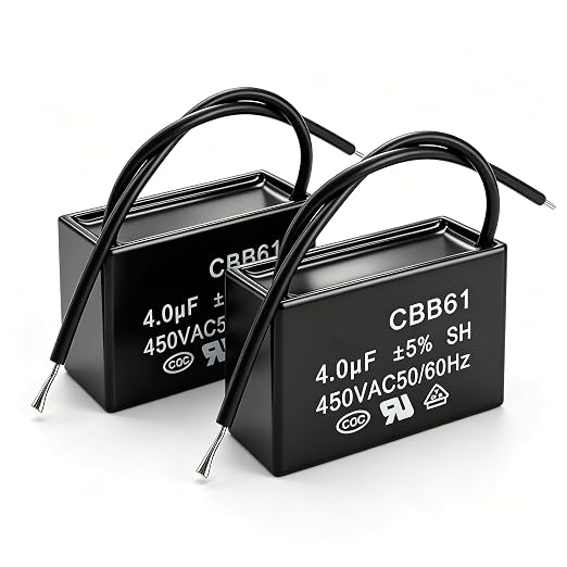 Twidec/2Pcs CBB61 Ceiling Fan Capacitor 450V AC 50/60Hz Run Capacitor 2-Wire - Image 3