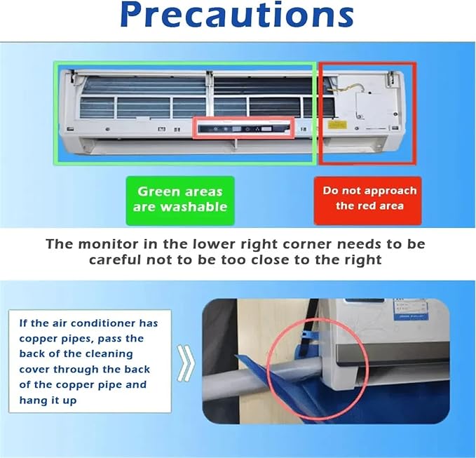 Mini Split Ac Cleaning Kit, Air Conditioner Cleaning Cover Waterproof Air - Image 5