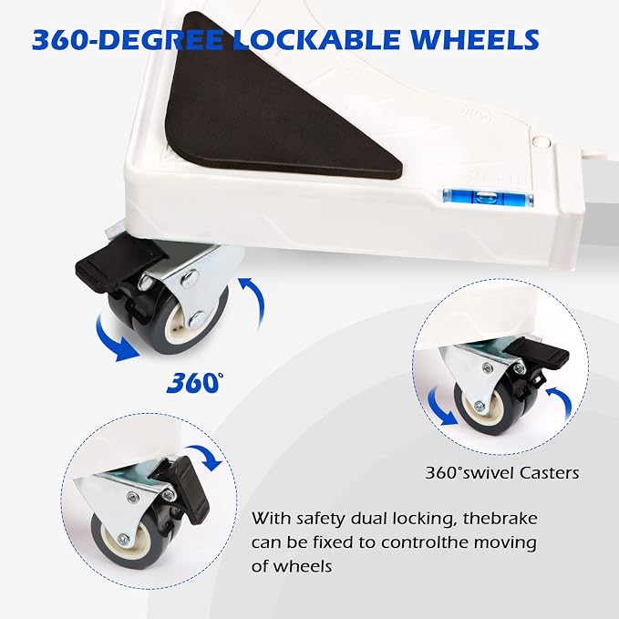 Nefish Furniture Dolly Adjustable Mini Fridge Stand Dolly Cart - Image 2