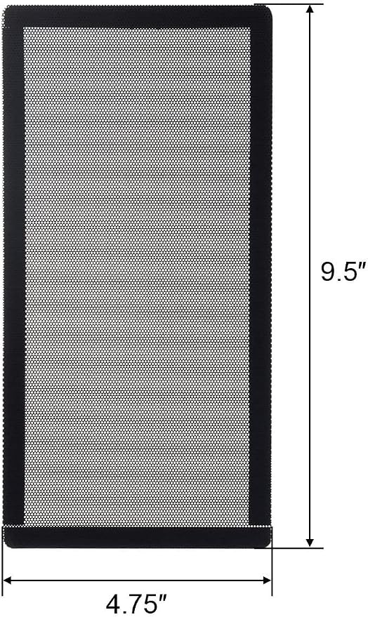 120 x 240mm PC Case Dust Mesh Filter, Magnetic Frame Computer Fan Dust Mesh PC - Image 2