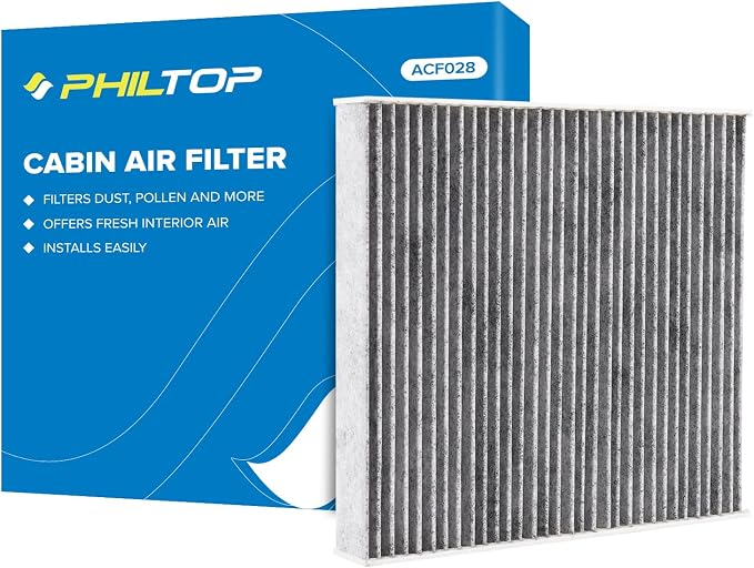 PHILTOP HEPA Cabin Air Filter w/Activated Carbon, Compatible by PHILTOP