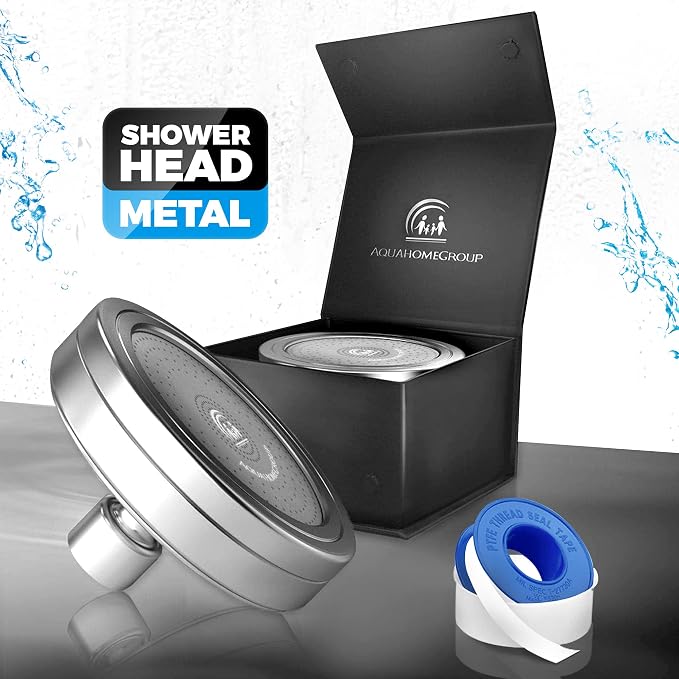 AquaHomeGroup Luxury Filtered Shower Head 2 Cartridges Vitamin C+E+A + 5 Shower - Image 7