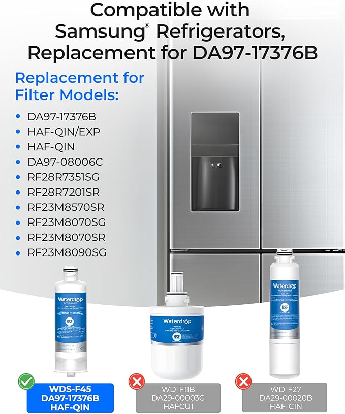 Waterdrop WDS-F45 Refrigerator Water Filter Replacement - Image 2
