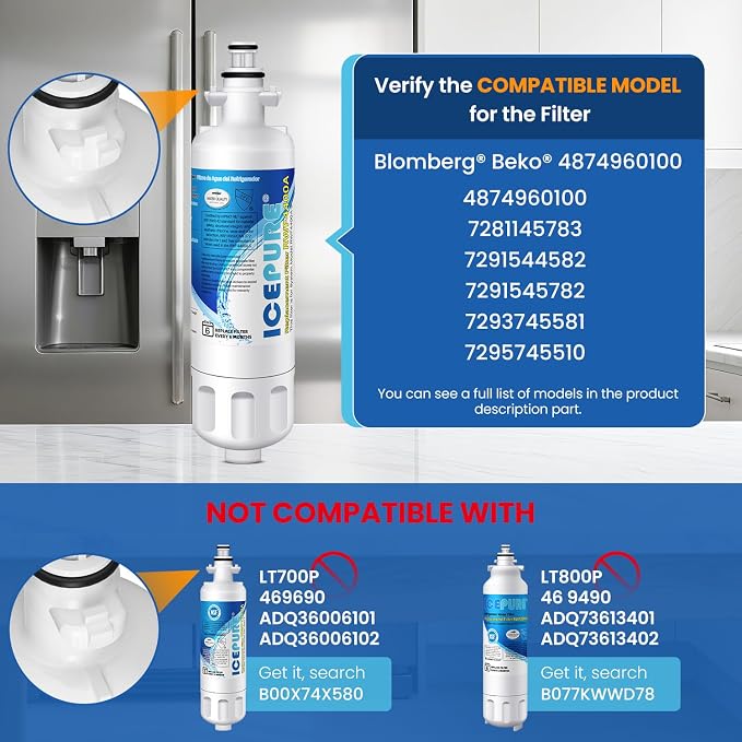 ICEPURE 4874960100 Refrigerator Water Filter Replacement - Image 2