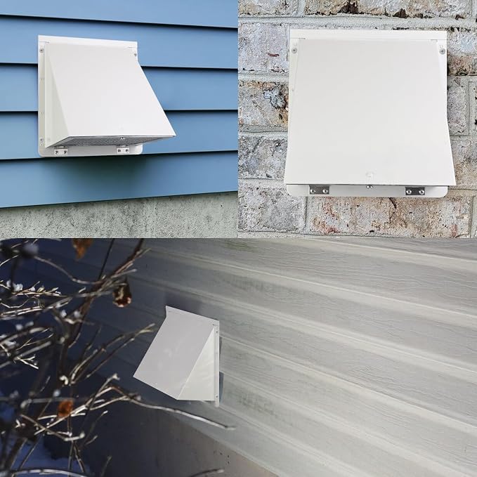 4Inch Dryer Vent Cover Outside, Exterior Vent Cover Dryer Wall Vent Exhaust - Image 8