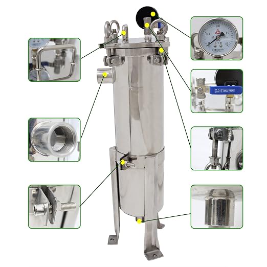 #4 Bag Filter Housing 304 Stainless Steel Filter Solid-Liquid Separation Tool - Image 3