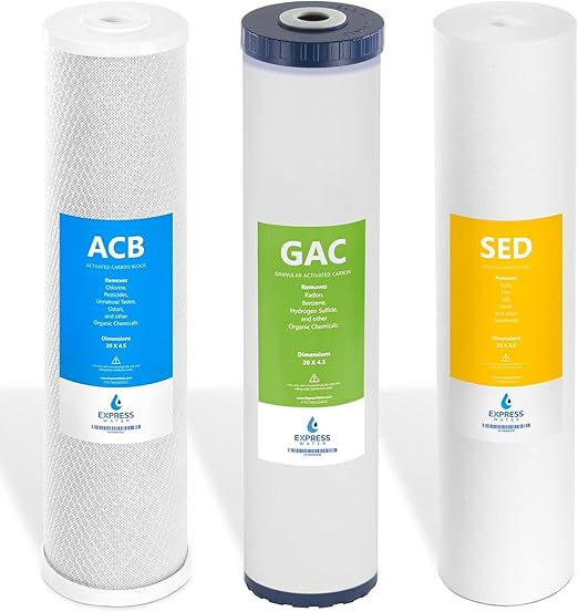 EXPRESS WATER FLTWH2045CGS1 Whole House Replacement Water Filter Set by ExpressWater
