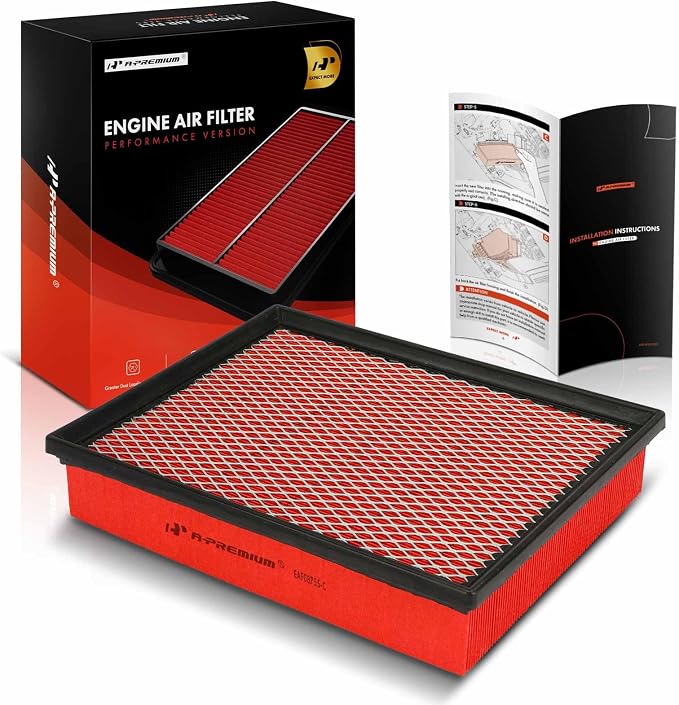 A-Premium Pre-oiled Engine Air Filter Compatible by A-Premium