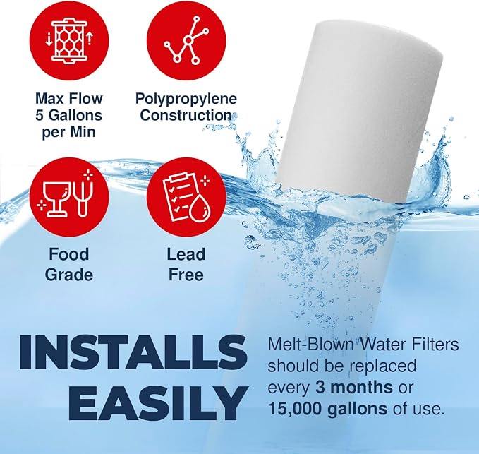 American Made, 5 Micron 10 x 2.5 Sediment Filter - Image 6
