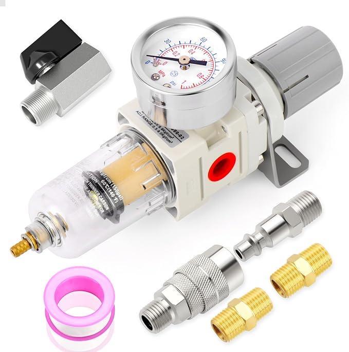 MEANLIN Air Compressor Moisture Filter, AW2000 Air Line Filter, 1/4" NPT Inlet by MEANLINMEASURE
