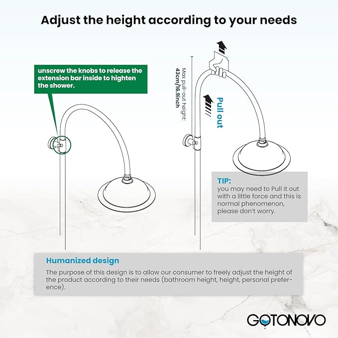 gotonovo Bathroom Classic Exposed Shower Faucet Wall Mount Shower System 8 Inch Luxurious Rainfall Shower Head Set with Tub Spout and Handheld Spray Double Cross Handles Polished Chrome