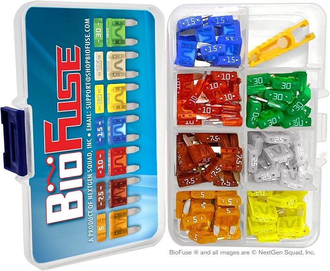 MINI APM ATM 120 Piece Automotive Car Fuse Assortment Glove Box Set 5A 7.5A 10A - Image 2