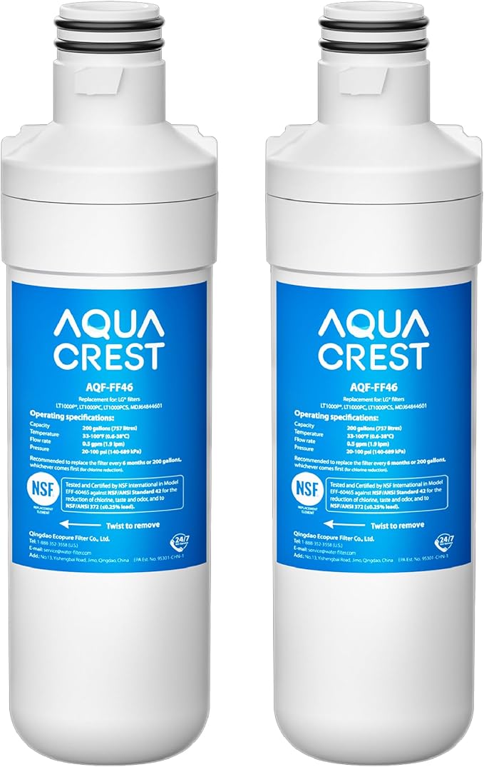 AQUA CREST LT1000PC ADQ747935 MDJ64844601 NSF Certified Refrigerator Water by AQUACREST