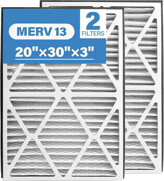 20x30x3 MERV 13 Pleated Air Filter, 2 Pack, Compatible by LIWEDFG