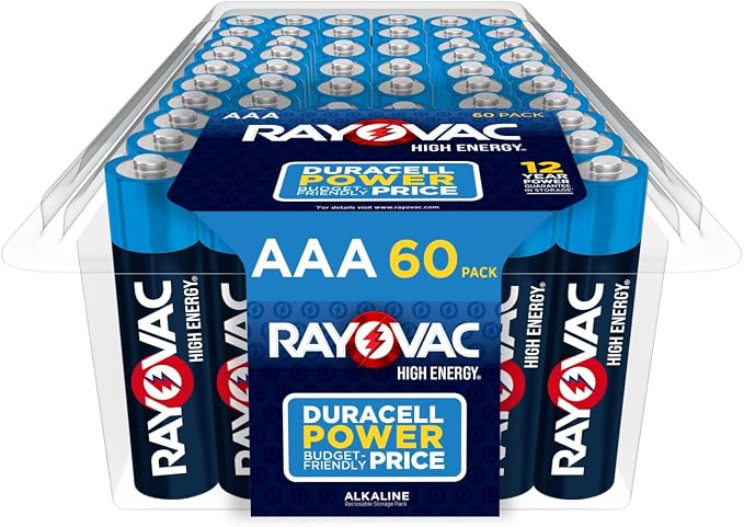 Rayovac High Energy AAA Batteries, Alkaline Triple A Batteries by Rayovac