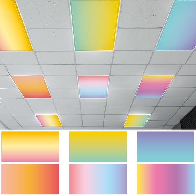 6 Pack Fluorescent Light Covers by Wiooffen