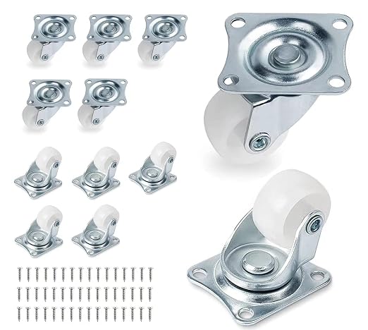 Low Profile Plastics Casters Wheels by Cofufu