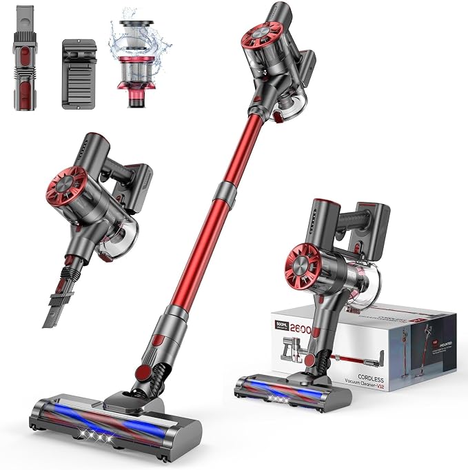 Cordless Vacuum Cleaner for Home, 000PRM Powerful 4 in 1 Lightweight Stick by Unknown