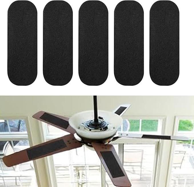 5 PCS Ceiling Fan Filters for Blades, Self-Adhesive Activated Carbon Air Filter - Image 2
