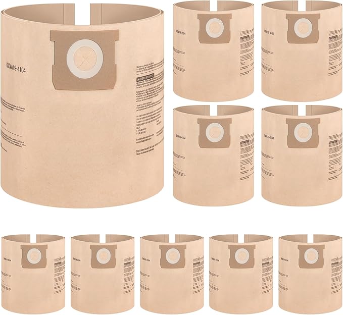 DEWALT DXVA19-4104 Dust Filter Bags, High Efficiency Replacement Bags by DEWALT