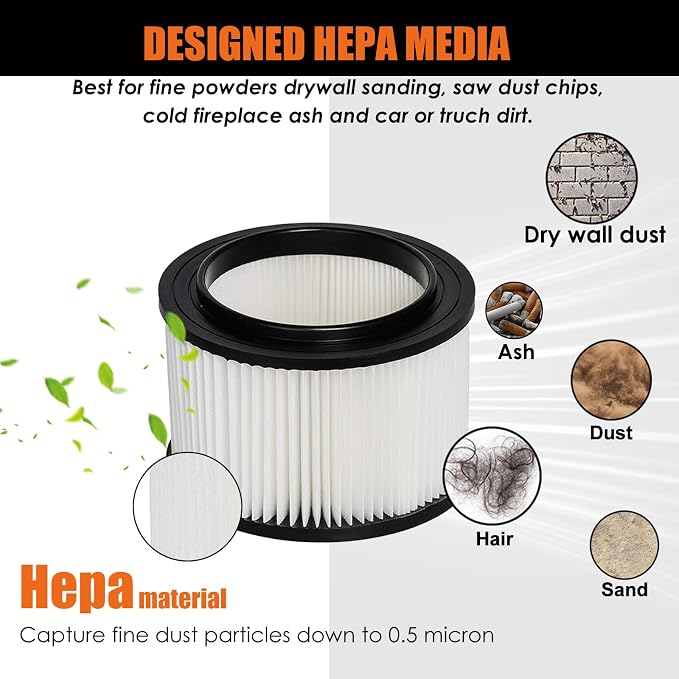 Universal VFCF Replacement Washable Filter fits Vacmaster 4 Gallon VFB511B 0201 - Image 5