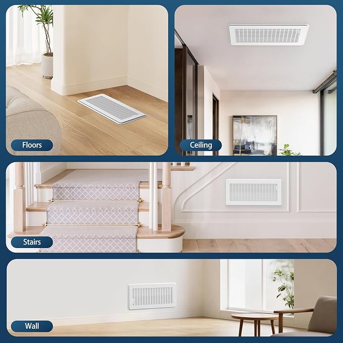Magnetic Vent Covers with Vent Screen 7x13 Inch, Ceiling Air Vents to Block Dust - Image 5