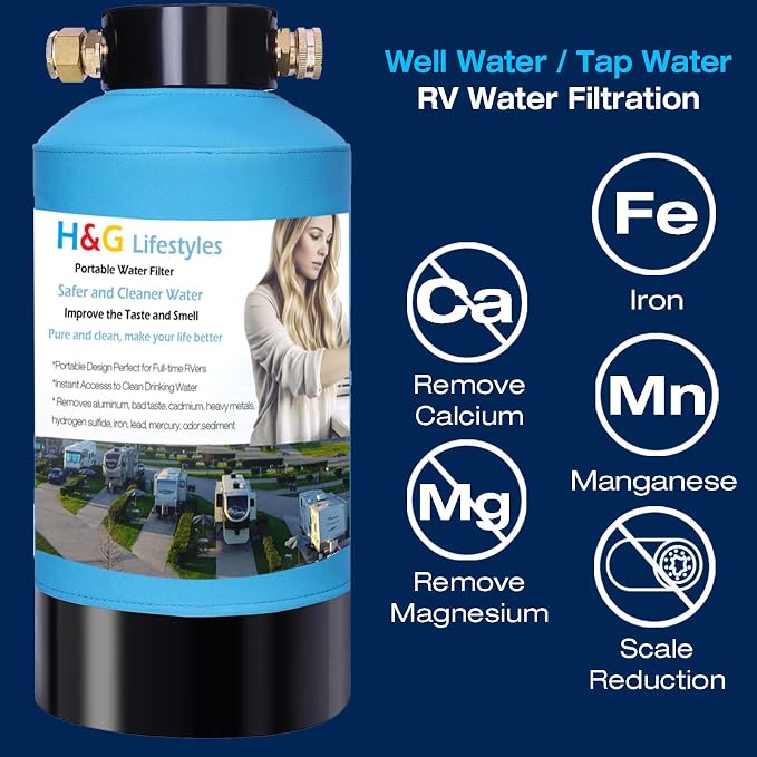H&G Lifestyles RV Water Filter, Iron Filter - Image 9