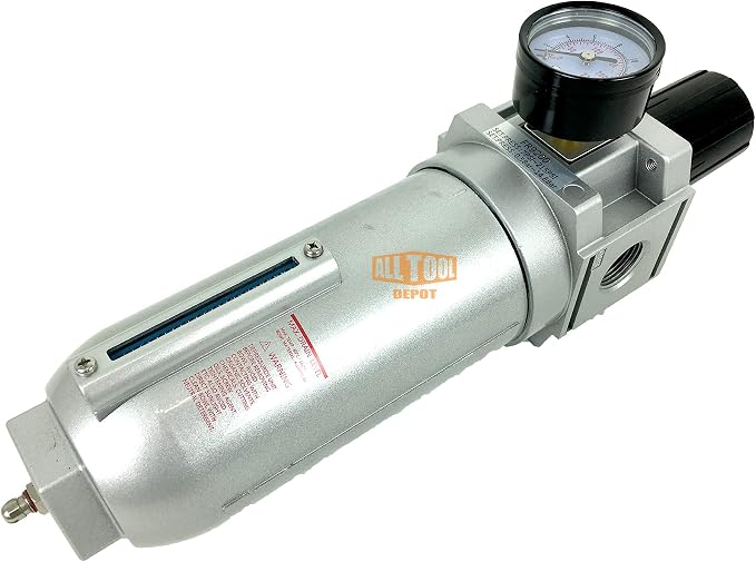 3/4" NPT SUPER DUTY Compressed Air In Line Filter Regulator Combo Piggyback - Image 3
