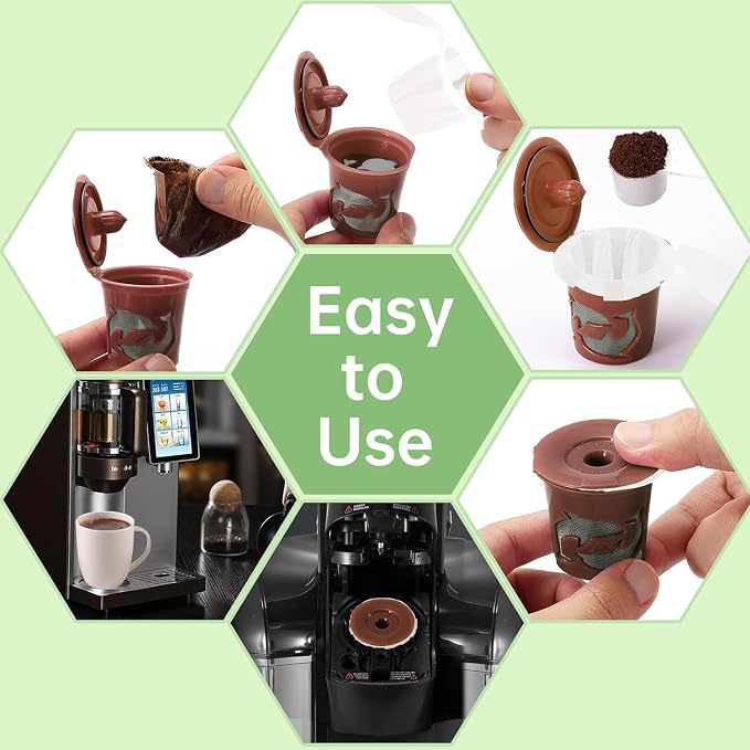 Aussen Disposable Coffee Paper Filters Replacement Kerig Filter Fit All Keurig - Image 3