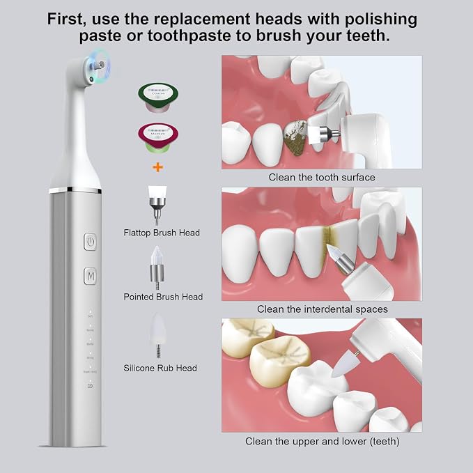 Tooth Polisher and Plaque Remover, Teeth Cleaning Tools - Image 3