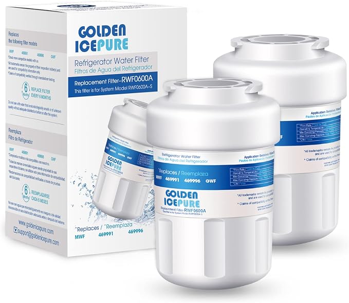 GOLDEN ICEPURE RWF0600A Refrigerator Water Filter Replacement by GOLDENICEPURE