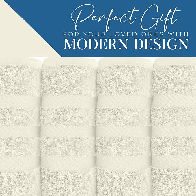 DAN RIVER 2 Pack Luxury Bath Sheets 35x70, 600 GSM, Soft & Quick Dry 100% Ring Spun Cotton Towels Ideal for Hotels, Spas, Gyms & Salons Extra Large, Ivory