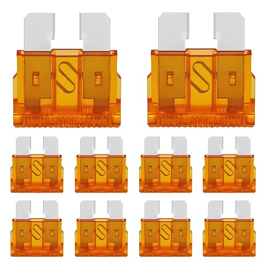 Nilight 5 Amp Standard Fuse 10 Pack Auto Fuses ATC/ATO Standard Regular Fuse by Nilight