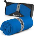 VENTURE 4TH Quick Dry Towel. Microfiber Travel Towel Ideal for Camping, Hiking, Backpacking, Gym. Lightweight & Fast Drying Travel Towels for Body. Compact & Easy to Pack - Blue Medium