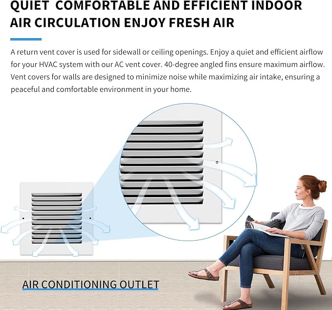6x6 Vent Cover, Air Return Vent Cover, Flat Vent Cover, Rejillas De Aire - Image 7