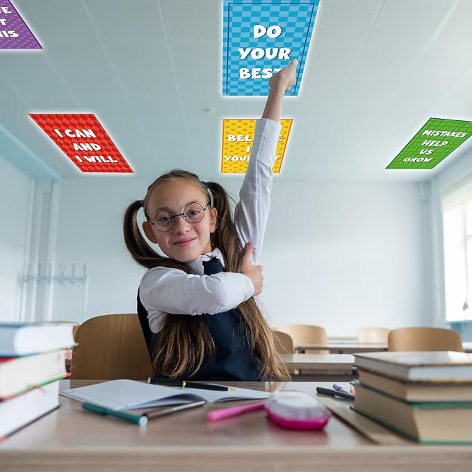 8Pcs Classroom Light Covers for Fluorescent Lights, Magnetic 2x4 FT Ceiling - Image 7