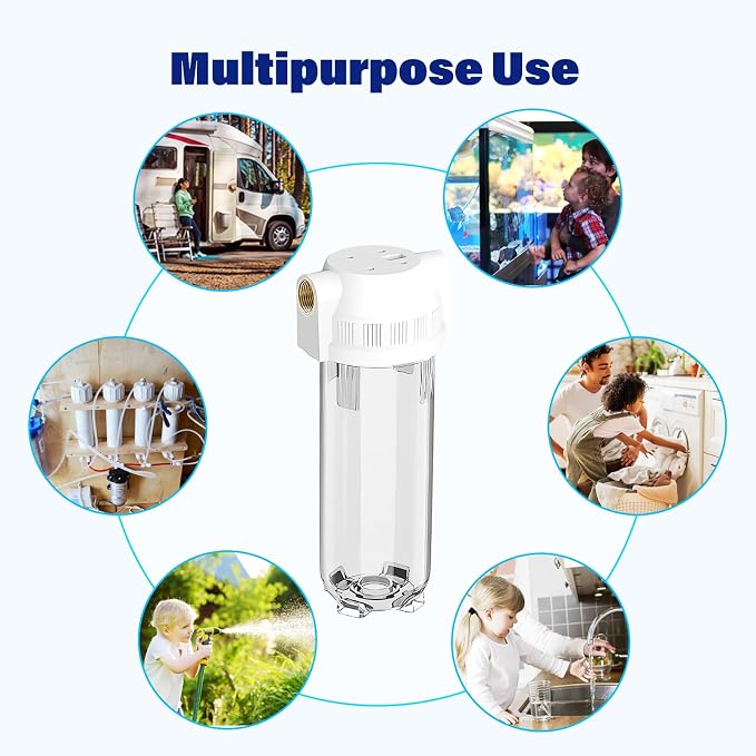 Whole House/RV Water Filter Housing Clear, Maple Syrup RO System, 3/4" NPT - Image 8